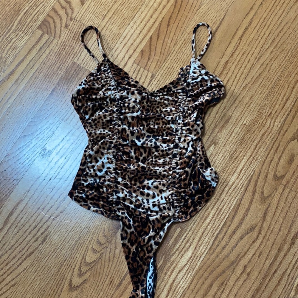 Forever 21 cheetah print body suite